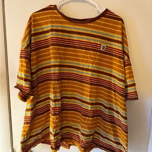 Lucy & Yak Multicolor Striped Short Sleeve Tee